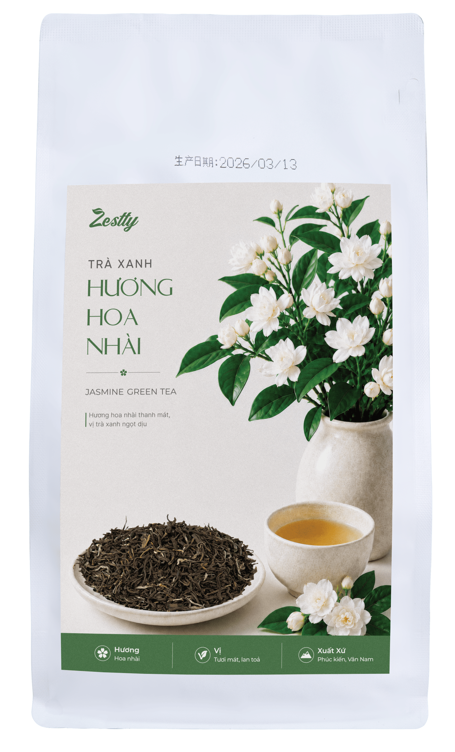Trà Xanh Hương Hoa Nhài