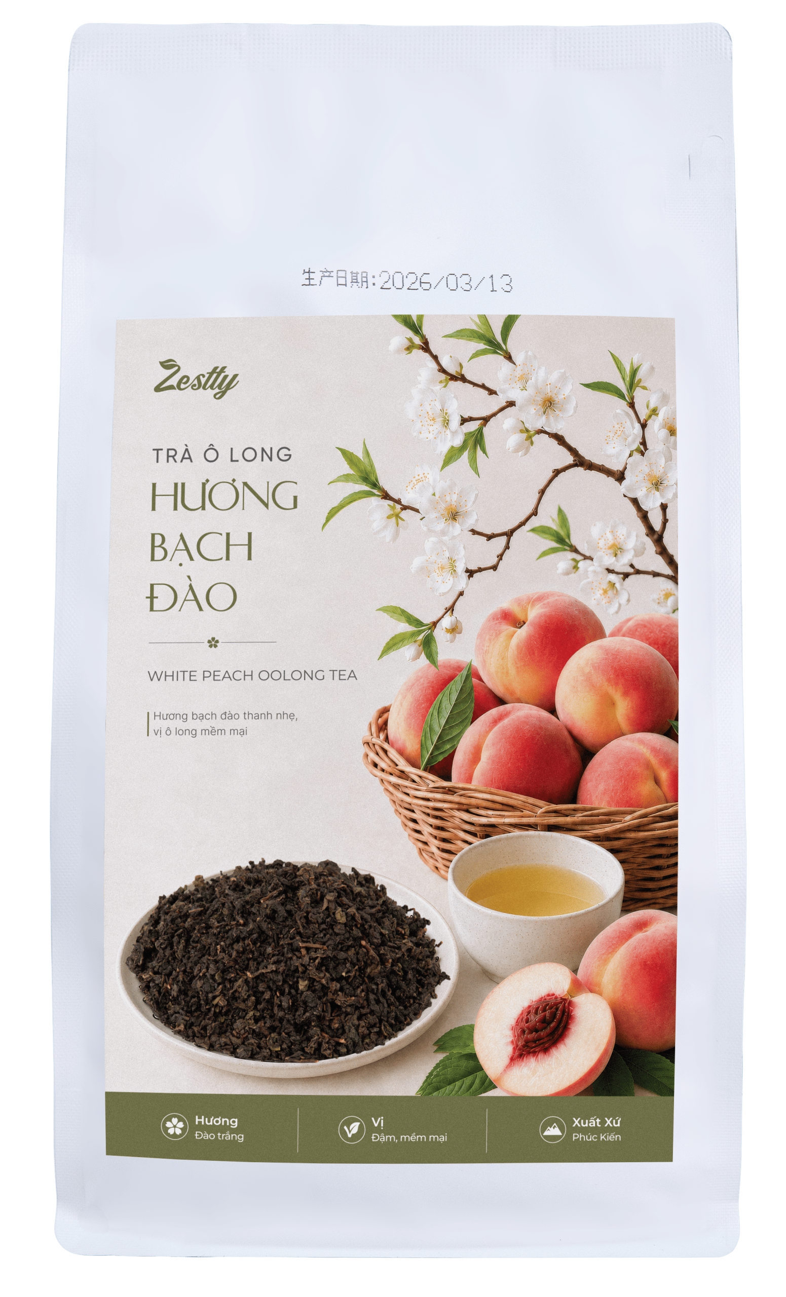 Trà Ô Long Hương Bạch Đào